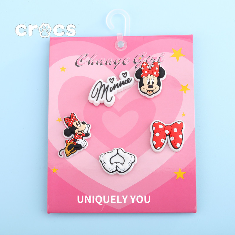 Crocs Jibbitz Disney Jibbitz Mickey Minnie crocs Accessories charm crocs หัวเข็มขัดรองเท้ามิกกี้เมาส์การ์ตูน
