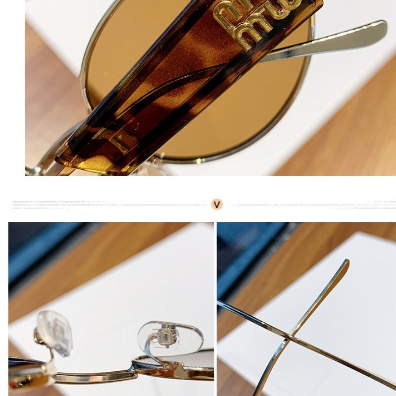 สินค้าพร้อมCOD (San9)แฟชั่น Ulzzang Metal Oval Frame แว่นกันแดดป้องกันรังสียูวีของผู้หญิง - รูปที่ 7