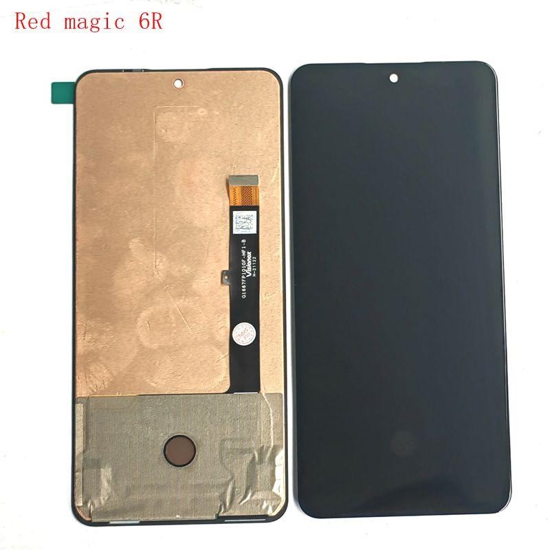 สําหรับ ZTE Nubia red magic 6R NX666J หน้าจอ Lcd DIsplay + Touch Glass Digitizer สีแดง magic 6 R