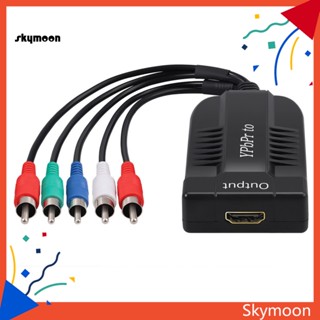 Skym* อะแดปเตอร์แปลงสัญญาณเสียงวิดีโอ 1080P 5 RCA เป็น HDMI HDTV สําหรับ VCR