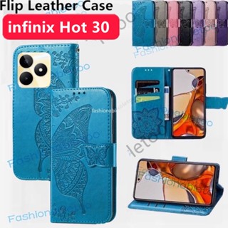 เคสโทรศัพท์มือถือหนัง ฝาพับแม่เหล็ก กันกระแทก พร้อมช่องใส่บัตร สําหรับ infinix Hot 30 i 30i 30playNfc Hot30 i Hot30i Hot30play 4G 5G 2023