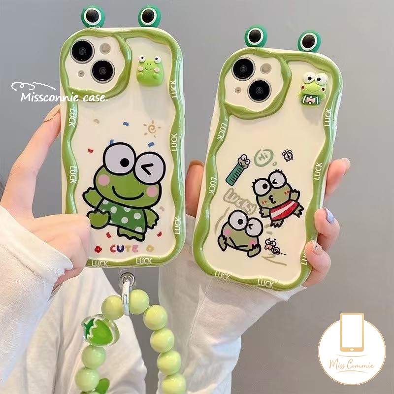 เคสโทรศัพท์มือถือ แบบนิ่ม ลายการ์ตูนกบนําโชค 3D ขอบโค้ง สําหรับ IPhone 11 XR 7Plus 7 6S 6 8 Plus X 13 14 12 Pro MAX XS MAX SE 2020
