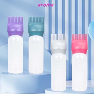 Aroma ขวดย้อมสีผม แบบพกพา มืออาชีพ ภาชนะเครื่องสําอาง แชมพู จัดแต่งทรงผม เครื่องมือจัดแต่งทรงผม แปรงผม