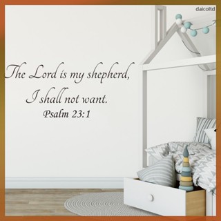 สติกเกอร์ ลาย The Lord Is My Shepherd แบบลอกออกได้ สําหรับติดตกแต่งผนังบ้าน