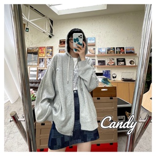 Candy Kids  เสื้อผ้าผู้ญิง แขนยาว เสื้อฮู้ด คลุมหญิง สไตล์เกาหลี แฟชั่น  Trendy Korean Style รุ่นใหม่ ทันสมัย A98J770 36Z230909