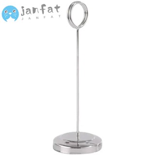Janfat ที่วางบัตร ตัวเลขโต๊ะ สเตนเลส สีเงิน โรแมนติก 12 นิ้ว