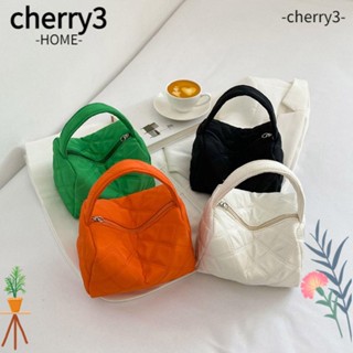 Cherry3 กระเป๋าช้อปปิ้ง ผ้าฝ้าย น้ําหนักเบา