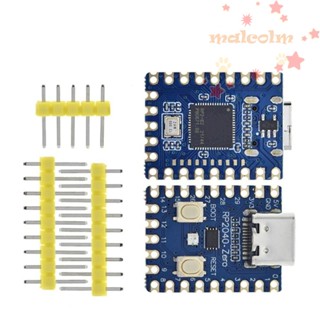 Malcolm PICO บอร์ดไมโครคอนโทรลเลอร์ RP2040-Zero RP2040 Raspberry Pi Dual-core Cortex M0 Processor 2MB Flash Blue Raspberry Pi