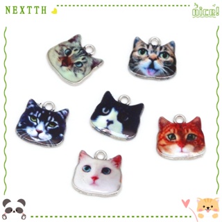 Nextth จี้รูปหัวแมว อัลลอย สําหรับทําเครื่องประดับ DIY