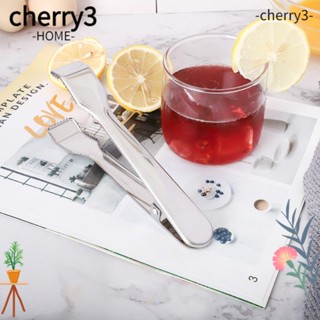 Cherry3 ที่คีบน้ําแข็ง สเตนเลส 6.7 นิ้ว สีเงิน สําหรับถังน้ําแข็ง 2 ชิ้น