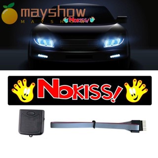 Mayshow สติกเกอร์ LED ตกแต่งหน้าต่างรถยนต์ ไม่มีจูบ