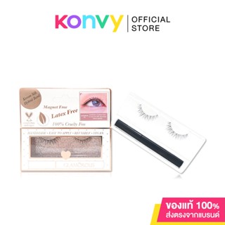 ขนตาปลอม GLAMOROUS Magic Korean Silk Lashes Mini Set แกนนิ่ม​ ไม่ทิ่มตา​ ขนตาบางเบา​ ไม่คัน.