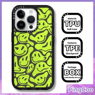 Pingcoo - เข้ากันได้สำหรับ เคส iphone 11 เคสไอโฟน เคสไอโฟน11 เคสเคสใสเคสหนากันกระแทกป้องกันกล้องสีเหลืองกรอบสีเขียวเรียบง่ายหน้ายิ้มเข้ากันได้กับ iPhone 14 PRO MAX 13 12 PRO MAX XR XS MAX 7