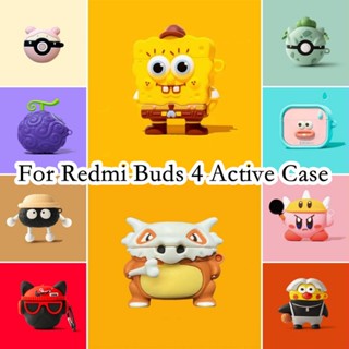 【พร้อมส่ง】เคสหูฟัง แบบนิ่ม ลายการ์ตูน สําหรับ Redmi Buds 4 Redmi Buds 4