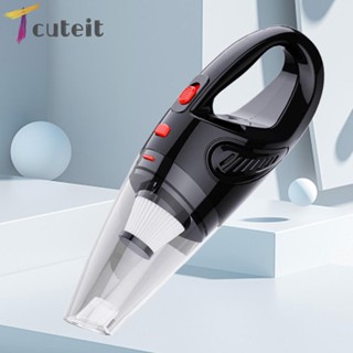 Tcuteit เครื่องดูดฝุ่นในรถยนต์ ไร้สาย 120W 4000kPa สําหรับขนสัตว์เลี้ยง สํานักงาน