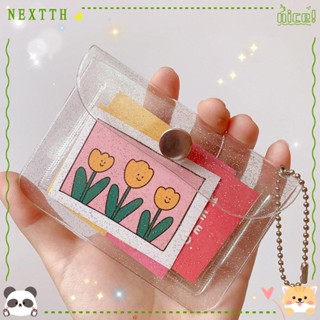 Nextth กระเป๋าสตางค์ PVC กันน้ํา ใส่บัตรได้