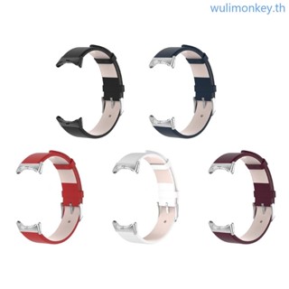 Wu สายนาฬิกาข้อมือหนัง ปรับได้ ระบายอากาศ ทนทาน สําหรับ Pixel Smartwatch