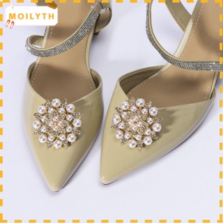 Moilyth คลิปไข่มุก สําหรับตกแต่งรองเท้าส้นสูง
