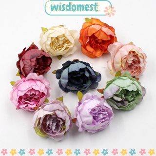 Wisdomest ช่อดอกไม้ปลอม 5 ซม. สําหรับตกแต่งสมุดภาพ งานวันเกิด 10 ชิ้น