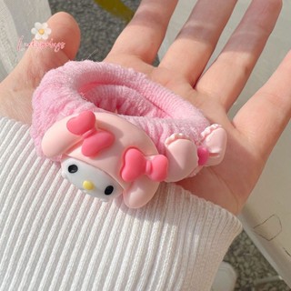 Luckybabys&gt; Sanrio Hello Kitty ที่คาดผม ที่คาดผม Kawaii My Melody Cinnamoroll การ์ตูน ยางรัดผม สําหรับเด็ก เด็ก เครื่องประดับผม ใหม่
