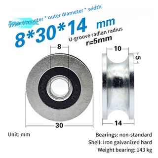 Utzn&gt; ล้อลูกกลิ้งแบริ่ง โลหะ กันสนิม 6*30*14 มม. 8*30*14 มม.