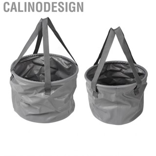 Calinodesign 10L20L Collapsible Bucket Thickened Large  Portable Folding Water Container with Handle for Camping Fishing