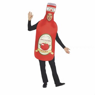 [0717]JHLQ-COS-M Halloween Costume Children Adult Food Hamburger Tomato Sauce Pork Pizza Cosplay Clothes Performance Set Play Man Gift Animation Comic cosplay  man  Gift  Animation