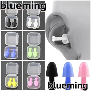 Blueming2 ที่อุดหูว่ายน้ํา แบบนิ่ม ลดเสียงรบกวน หลากสี ใช้ซ้ําได้ 2 คู่