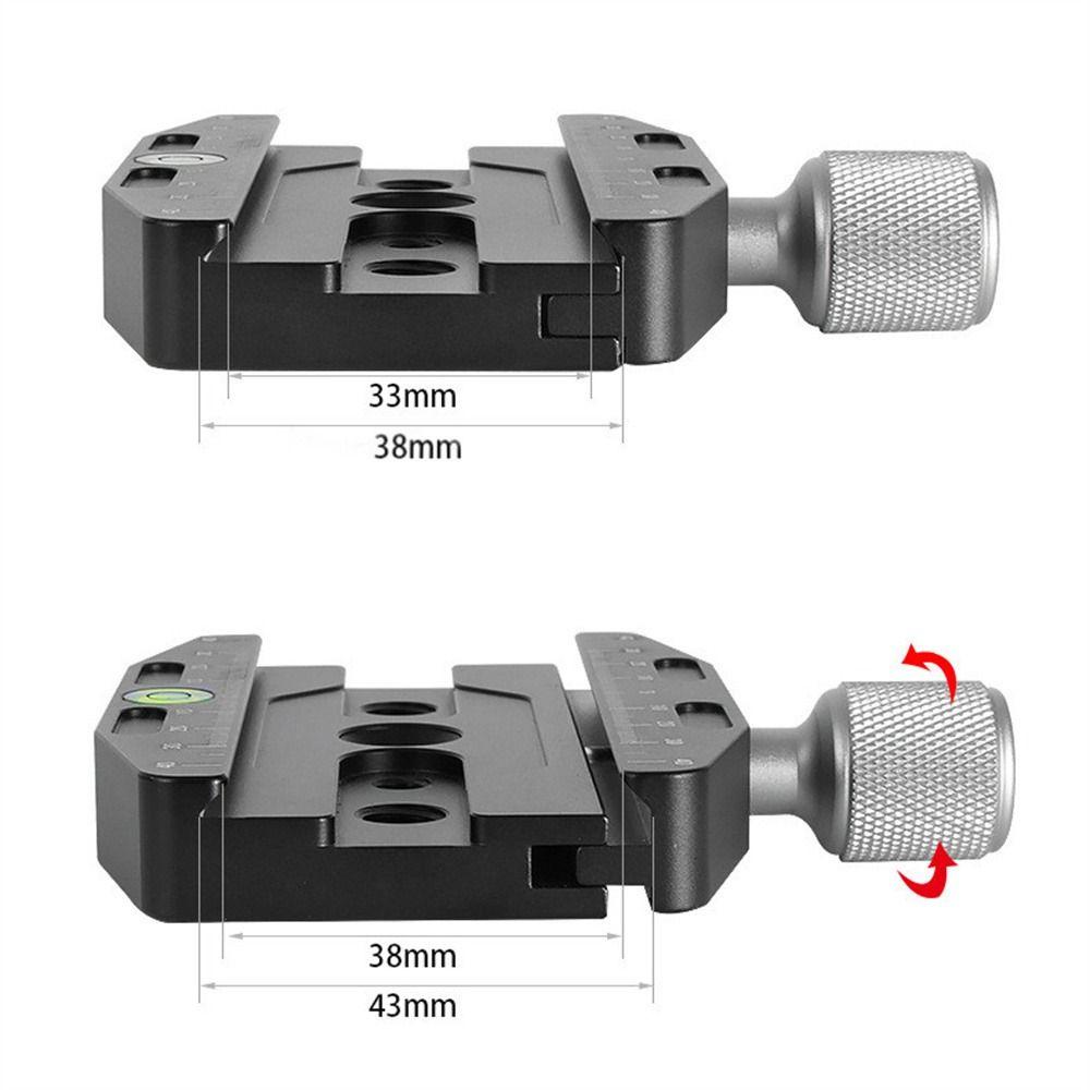 Culinaryhv กล้อง Clamp Quick Release, Ball Head Mount อลูมิเนียม Quick Release แผ่น, 50 มม./70 มม./90 มม./110 มม.อาชีพ 3/8 ถึง 1/4 สกรูขาตั้งกล้อง Monopods Clamp Arca Swiss แผ่น