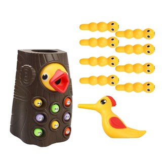 FMD❤ Family Toys Woodpecker Magnetic Catch Worm Animal Birds Educate Fishing Toy