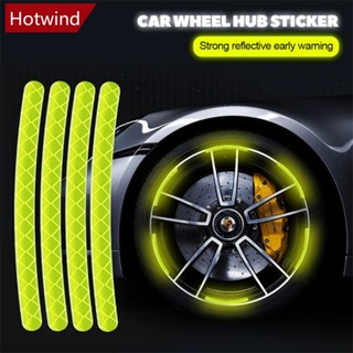 Hotwind เทปสติกเกอร์สะท้อนแสง ลายทาง สําหรับติดตกแต่งดุมล้อรถยนต์ รถมอเตอร์ไซค์ R6T1 20 ชิ้น