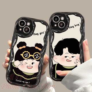 เคส VIVO Y22 Y22S Y21 Y21S Y21T Y20 Y20S Y19 Y17 Y16 Y15 Y15S Y12 Y12S Y12A Y11 Y02S Y01 Y01A Y91C Y1S Y50 Y36 Y35 Y33S Y33T Y30 T1X S1 Pro V27 V25 V23 V23e 4G 5G 2020 2021 2022 3D Relief Frame Boy Girl Soft Black Case