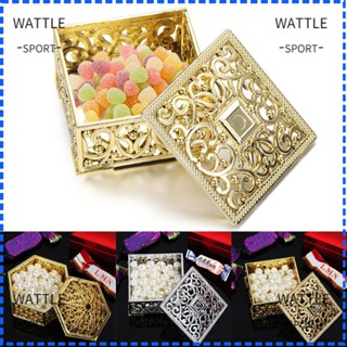 Wattle กล่องขนมหวาน สไตล์เรโทร สําหรับงานแต่งงาน