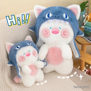 Cute and Creative Shark Teddy Bear Cat Cute Shark Stuffed Toy 50cm