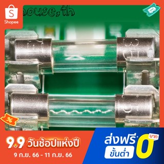 ฟิวส์หลอดแก้วรถยนต์ 10 แบบ 0.2A-20A 100 ชิ้น