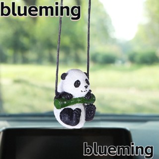 Blueming2 จี้เรซิ่น รูปแพนด้าน่ารัก น้ําหนักเบา สําหรับตกแต่งกระจกมองหลังรถยนต์