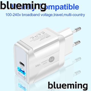 Blueming2 อะแดปเตอร์ชาร์จเร็ว ปลั๊ก US UK EU 5V3A Type C 2PD+3USB PD QC3.0 18W USB สําหรับ iPhone โทรศัพท์มือถือ 12 13 14 Max