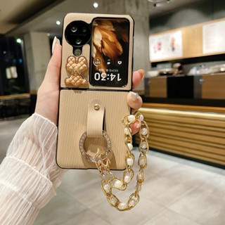 เคสโทรศัพท์มือถือ PC แข็ง กันกระแทก ลายหมี 3d พร้อมสายคล้องข้อมือ สําหรับ OPPO Find N3