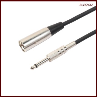 [Blesiya2] Xlr 3-Pin Male to 6.35 มม. 1/4 นิ้ว TRS Male Mono ไมโครโฟนสายเคเบิ้ล 6 ฟุต