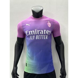 [Player Question] ใหม่ เสื้อกีฬาแขนสั้น ลายทีมชาติฟุตบอล AC Milan 2 Away Player Edition 2324 คุณภาพสูง