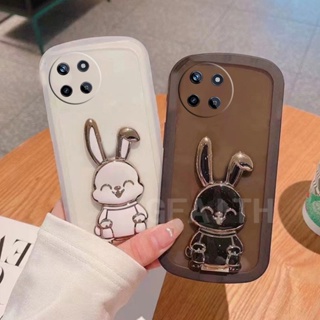 ใหม่ เคสโทรศัพท์มือถือใส แบบนิ่ม ลายกระต่าย กันกระแทก ป้องกันเลนส์ สําหรับ Realme 11 NFC 4G 5G REALME11 Pro 11 Pro+ 2023 Realme11Pro 11Pro+