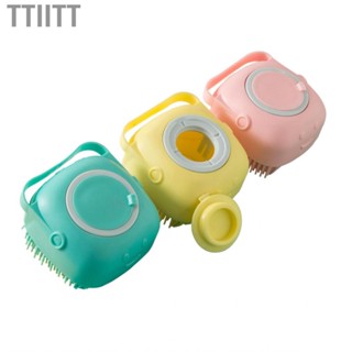 Ttiitt Pet Brush Multifunctional Comfortable Grip Silicone Shower Comb for Pets Cats Dogs