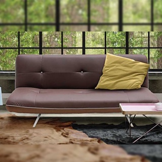 [กทม. 3-5 วัน ส่ง] Koncept furniture โซฟาเบด รุ่น Nigel สีน้ำตาล (185x92x81 ซม.)