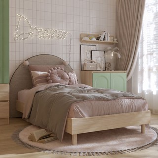 Koncept furniture เตียง 3.5 ฟุต รุ่น Bingsoo สีไม้อ่อน (130x200x90 ซม.)