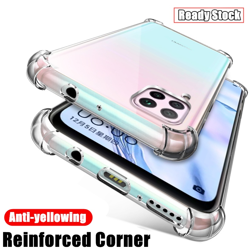 Crystal ClearFor Huawei Nova 7i P40 Lite JNY-L01A L02A L21A L21B L22A L22B LX2 LX1 ยางนุ่มเจลเยลลี่ก