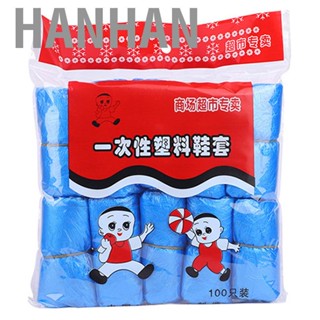 Hanhan 100Pcs Home Shoe Covers  Non Slip Wear Proof Household Disposable Cover Set