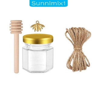 [Sunnimix1] ขวดโหลแก้ว ขนาดเล็ก อเนกประสงค์ สําหรับใส่น้ําผึ้ง ของเหลว น้ําผึ้ง งานแต่งงาน 20 ชิ้น