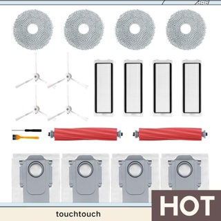 ถุงกรองฝุ่น Hepa แปรงหลัก แปรงด้านข้าง ผ้าม็อบ สําหรับเครื่องดูดฝุ่น Roborock Q Revo P10 Robtic