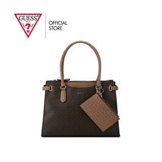 GUESS กระเป๋าถือ รุ่น SV884507 FRESNO SATCHEL สีน้ำตาล