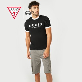 GUESS เสื้อยืดผู้ชาย รุ่น XBRI14KAK90 สีดำ